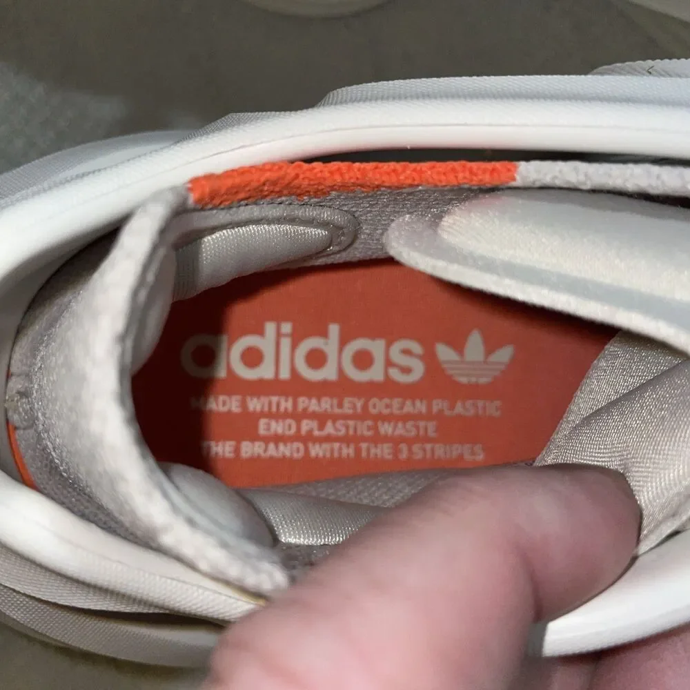 Adidas Adifoam Men’s Athletic Shoes Size 8 M White Cut Outs Athleisure NWOB